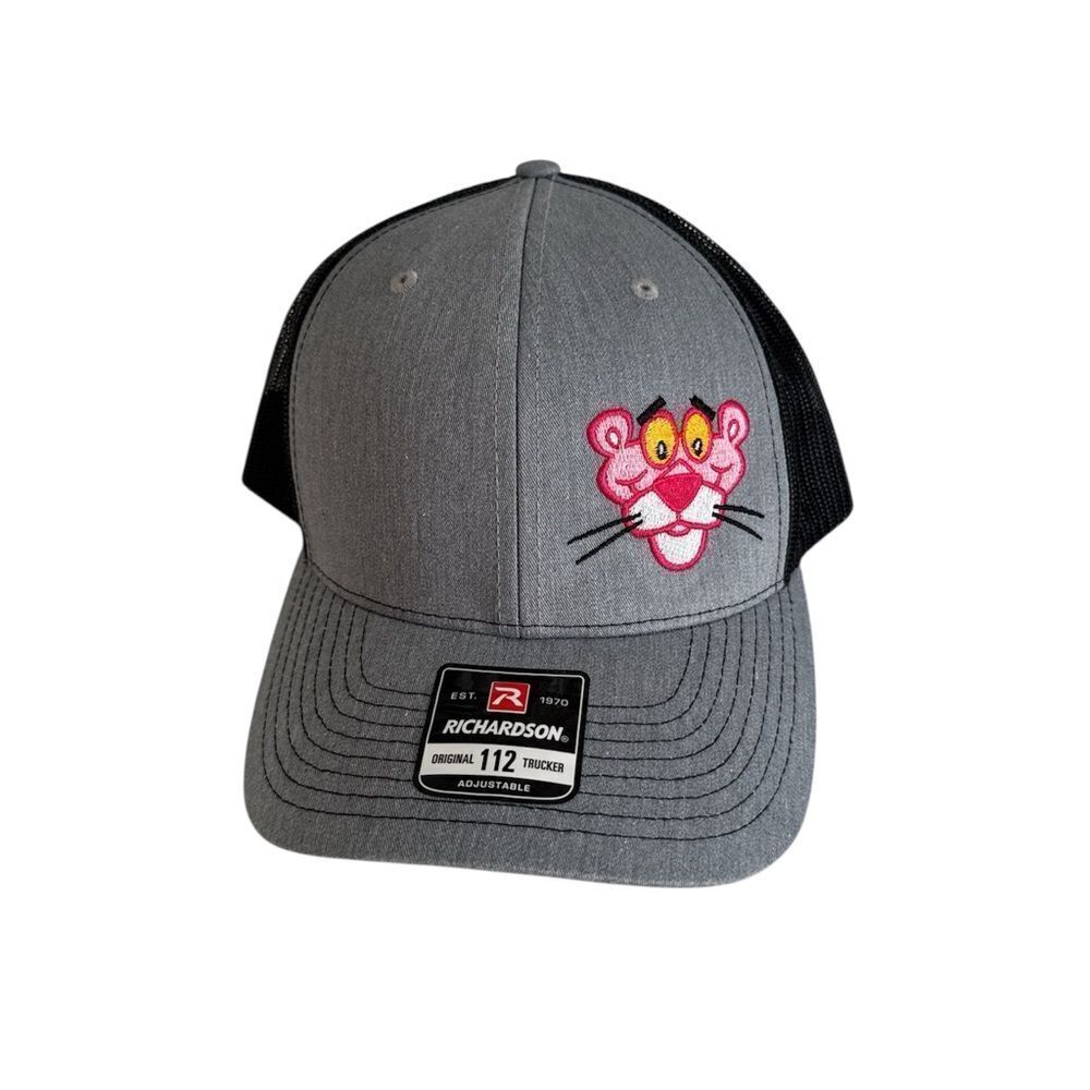Richardson Women's Gray and pink Panther Trucker Hat NWOT